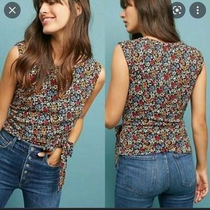 NWOT Maeve Pasture Front Tie Top Size L